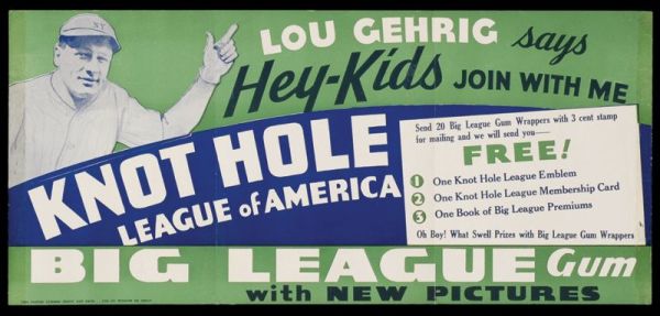 1934 Goudey Knot Hole League